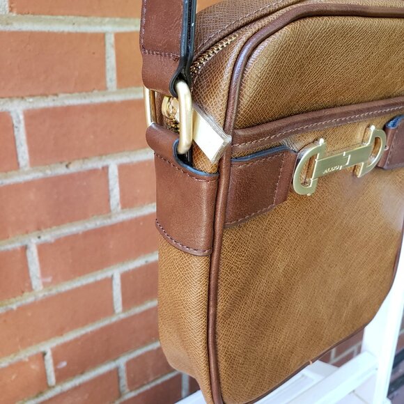 BNWT ALDO ETUDE messenger crossbody in coffee colored hue dark brown (OS) - Picture 8 of 9